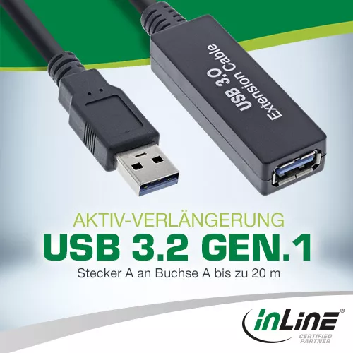 USB 3.2 Gen.1 Aktiv-Verlängerung