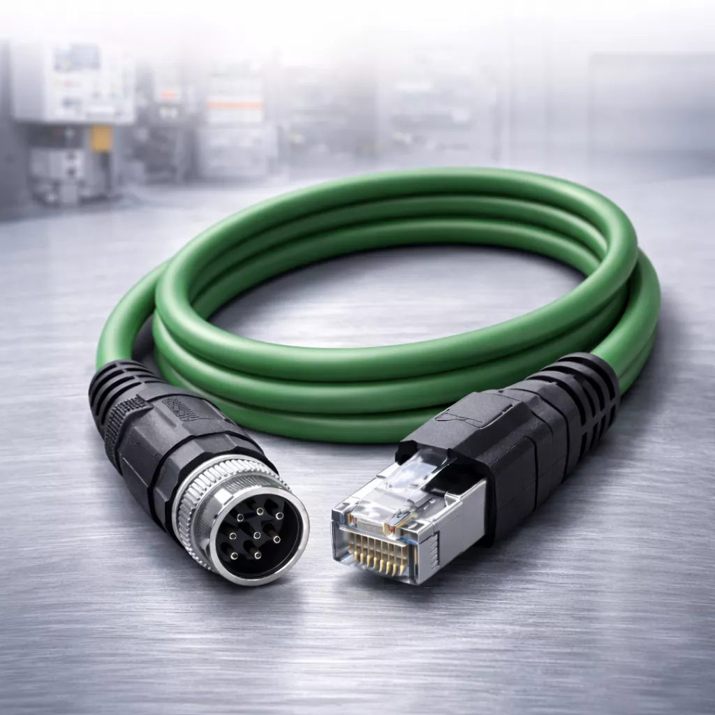 Industrie Netzwerkkabel M12 8-pin X-kodiert RJ45