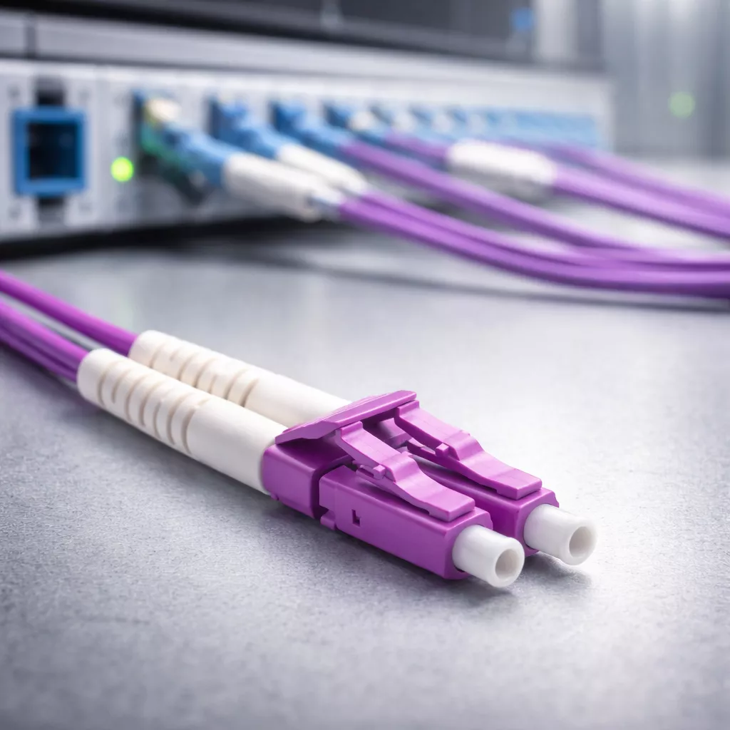 LC-Stecker als typischer LWL Steckverbinder