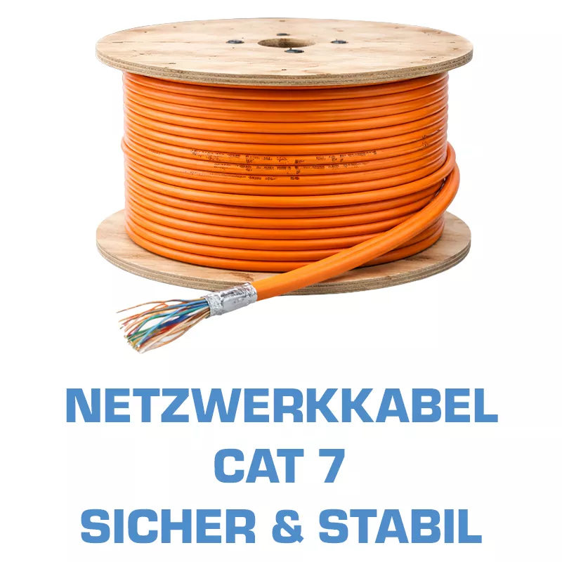 Netzwerkkabel / Verlegekabel Cat 7: Unterschiede, L&auml;ngen, Schirmung & Praxis