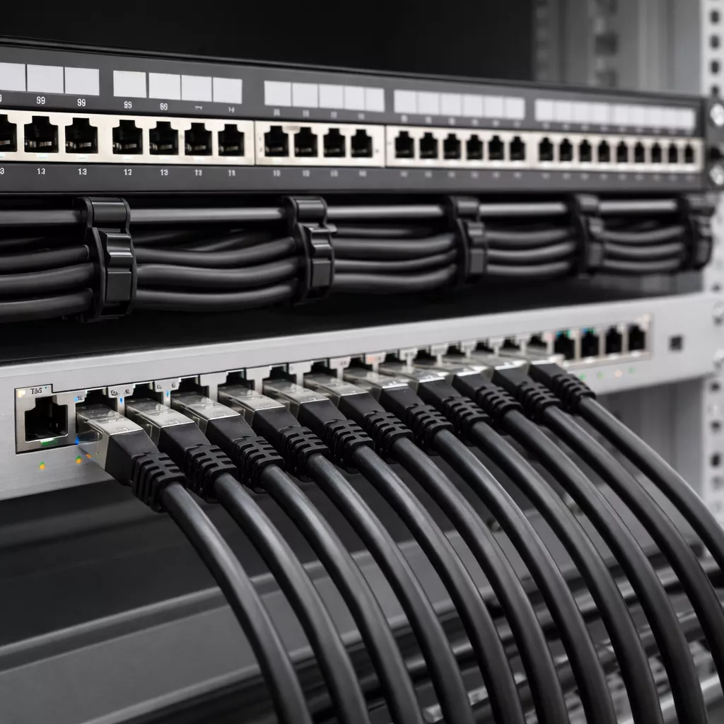 Patchkabel im Serverschrank