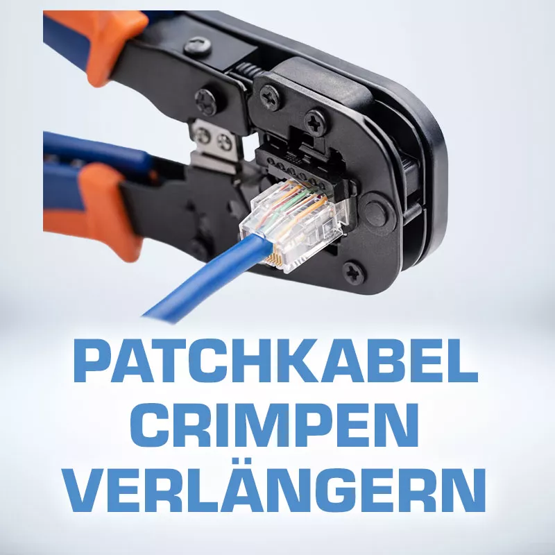 Crimpen und Verlängern von Patchkabeln