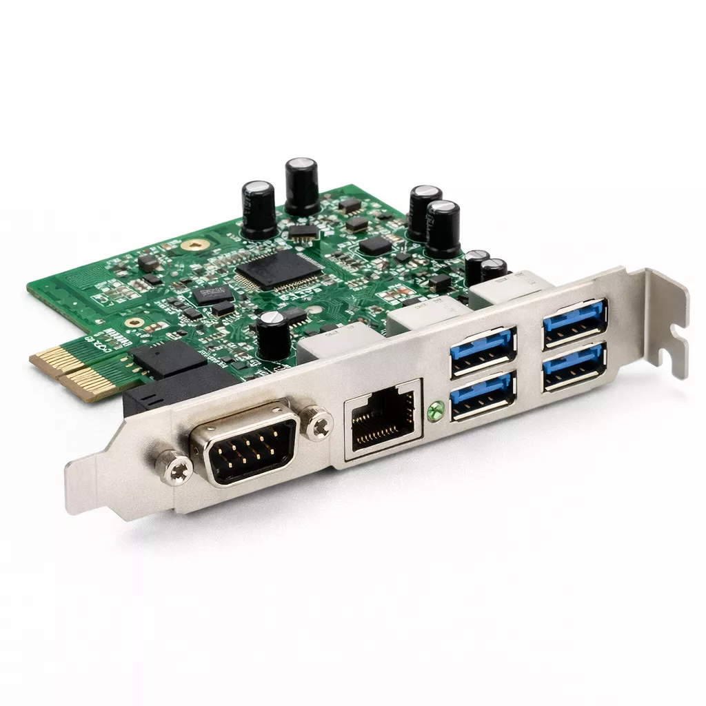 PCIe Schnittstellenkarten für USB SATA RS232 und Systemerweiterungen