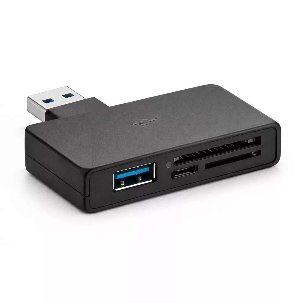 USB Kartenleser für SD, microSD und CF Speicherkarten mit USB-A oder USB-C Anschluss