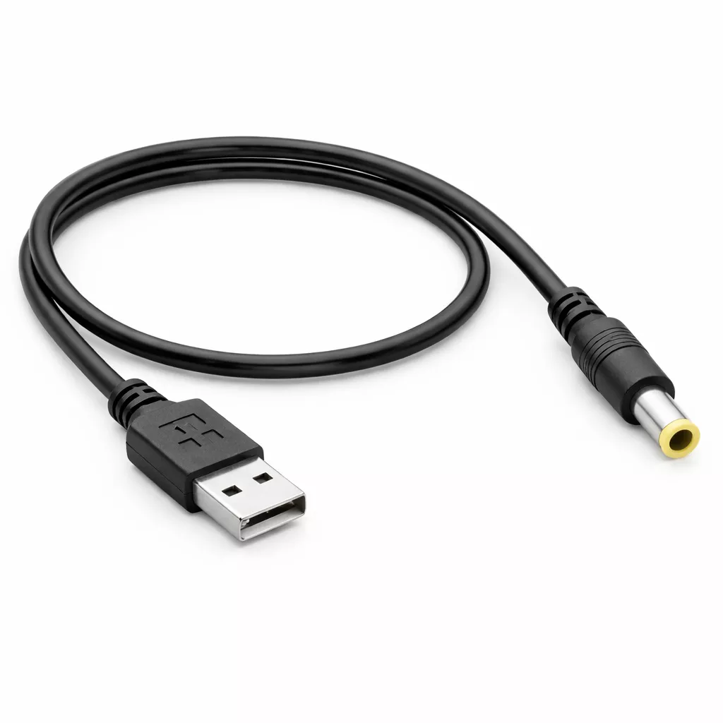 DC- und USB-Adapterkabel mit Hohlstecker und USB-Anschlüssen