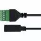 Preview: USB-C 2.0 Terminalblock-Adapter, Buchse, 5-polig, 1 m Kabel