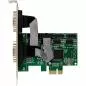 Preview: RS-232 Schnittstellenkarte, PCIe x1, 4-Port, D-Sub 9 Stecker, Low-Profile