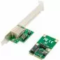 Preview: Mini-PCIe Gigabit Netzwerkkarte, 1x RJ45, Half-Size, inkl. RJ45-Modul