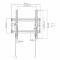 Preview: TV Wandhalterung 32–70 Zoll, neigbar, bis 70 kg, VESA bis 400x400