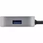 Preview: USB Fingerabdruckscanner für Windows Hello mit USB-Hub, 1,5 m, silber