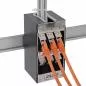 Preview: Keystone Verteilerkasten Cat.6A – 4 Port – Wand-/Hutschienenmontage – inkl. RJ45 Keystone-Module