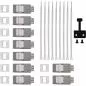 Preview: Keystone Verteilerkasten Cat.6A – 9 Port – Wand-/Hutschienenmontage – inkl. RJ45 Keystone-Module