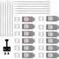 Preview: Keystone Verteilerkasten Cat.6A – 12 Port – Wand-/Hutschienenmontage – inkl. RJ45 Keystone-Module