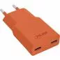 Preview: USB-C Ladegerät 30W orange, Dual USB-C, PD/PPS, GaN