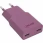 Preview: USB-C Ladegerät 30W violett, Dual USB-C, PD/PPS, GaN