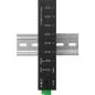 Preview: USB 3.2 Industrie-Hub 7-Port USB-C, Aluminium, DIN-Schiene