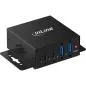 Preview: USB 3.2 Industrie-Hub 4-Port, 2x USB-A/2x USB-C, Metall
