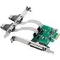 Preview: PCIe Karte 2x RS-232, 1x Parallelport IEEE 1284