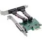 Preview: PCIe Karte 2x RS-232, 1x Parallelport IEEE 1284