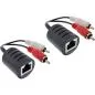 Preview: Audio über RJ45 Adapter passiv, 2x Cinch, 2er Pack