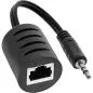 Preview: Audio über RJ45 Adapter passiv, 2x Klinke 3,5mm, 2er Pack
