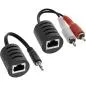 Preview: Audio über RJ45 Adapter passiv, 2x Cinch/1x Klinke