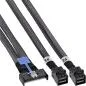 Preview: MCIO x8 auf 2x MiniSAS-HD SFF-8643 Adapterkabel, 1 m