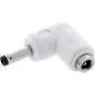 Preview: DC Winkeladapter 4,0x1,7 mm, Stecker/Buchse, weiß