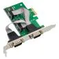 Preview: PCIe x1 Schnittstellenkarte mit 4x RS-232 (seriell), Low Profile