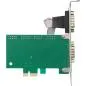 Preview: PCIe x1 Schnittstellenkarte mit 4x RS-232 (seriell), Low Profile