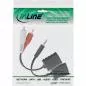 Mobile Preview: InLine® Audio über RJ45 passiv 2x Cinch auf 1x Klinke 3,5mm RJ45 Buchse max. 50m