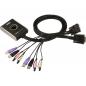 Preview: ATEN CS682 KVM Switch 2fach DVI-D USB Audio integrierte Kabel