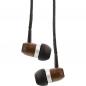 Preview: InLine® wood InEar Headset mit Kabelmikrofon und Funktionstaste Walnuß