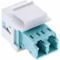 Preview: LWL Keystone Snap-In Kupplung LC/LC, Duplex, Multimode, Weiß/Türkis Preview: LWL Keystone Snap-In Kupplung LC/LC, Duplex, Multimode, Weiß/Türkis