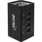 Preview: InLine® USB 3.0 Aluminium Hub 4 Port schwarz mit 2,5A Netzteil