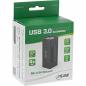 Preview: InLine® USB 3.0 Aluminium Hub 4 Port schwarz mit 2,5A Netzteil