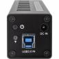 Preview: InLine® USB 3.0 Hub 10 Port Aluminiumgehäuse schwarz mit 4A Netzteil