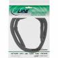 Preview: InLine® Kabelkanal Geflechtschlauch mit Polyestergewebemantel selbstverschließend schwarz 10mm Durchmesser 1m