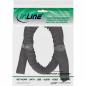 Preview: InLine® Kabelkanal Geflechtschlauch mit Polyestergewebemantel selbstverschließend schwarz 25mm Durchmesser 1m