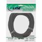 Preview: InLine® Kabelkanal Geflechtschlauch mit Polyestergewebemantel selbstverschließend schwarz 10mm Durchmesser 5m