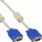 Preview: InLine® S-VGA Kabel 15pol HD Stecker / Stecker beige