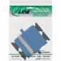 Preview: InLine® LWL Kupplung Duplex SC/SC singlemode blau Keramik-Hülse zum Einbau