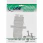Preview: InLine® LWL Metall Kupplung Duplex LC/LC multimode Keramik Hülse zum Einbau