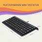 Preview: Perixx PERIBOARD-407 DE B Mini USB Tastatur schwarz