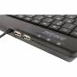 Preview: Perixx PERIBOARD-505H PLUS US LAYOUT Mini Tastatur Trackball Hub schwarz