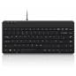 Preview: Perixx PERIBOARD-409 P DE Mini PS/2 Tastatur schwarz