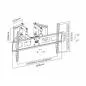 Preview: InLine® Eck Wandhalterung für LED/LCD/Plasma 94-160cm (37-63") max. 60kg