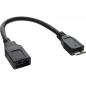 Preview: InLine® Micro USB 3.0 OTG Adapterkabel Micro B Stecker an USB A Buchse 0,15m