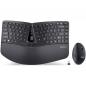 Preview: Perixx PERIDUO-606B DE Tastatur Maus Set kabellos ergonomisch schwarz