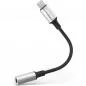 Mobile Preview: InLine® Lightning Audio Adapter Kabel für iPad iPhone iPod silber schwarz 0,1m